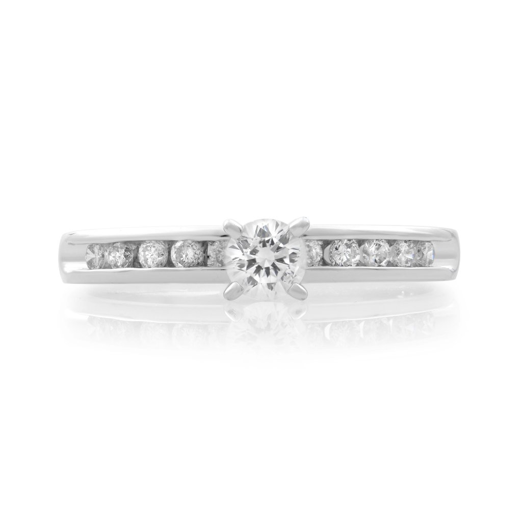 Rachel Koen Diamond Engagement Ring Platinum 035cttw Size 65 2340$